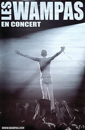 Affiche "Les Wampas en concert"